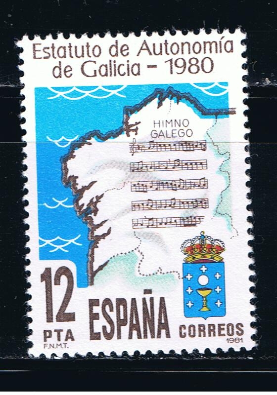 Edifil  2611  Promulgación del Estatuto de autonomía de Galicia.  
