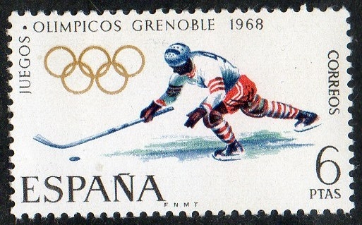 1853- X Juegos Olímpicos de invierno en Grenoble. Hockey sobre hielo.