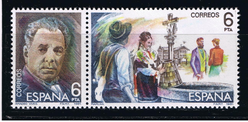 Edifil  2653-54  Maestros de la Zarzuela.   