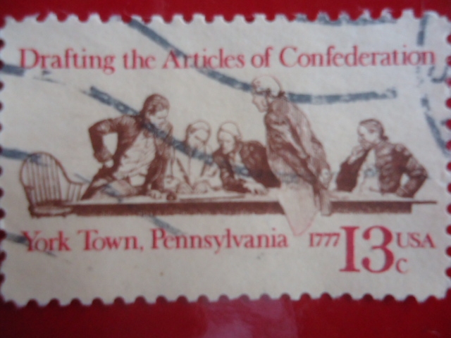 Draftíing the Articles of Confederation. York Town, Pennsylvania-1777