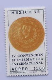 IV CONVENCION  NUMISMATICA INTERNACIONAL MEXICO 76