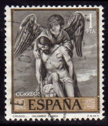 1969 Alonso Cano. Cristo y el Angel- Edifil:1912