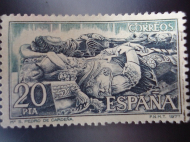 Ed:2445-Sepulcro de Rodrigo Díaz de Vivar (El Cid Campeador) y Doña Jiména (Monasterio de San pedro