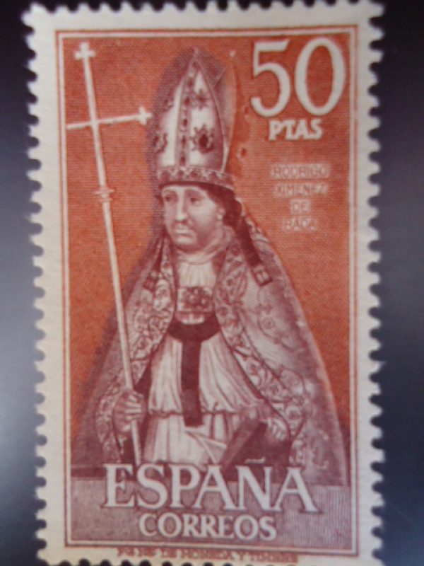 Ed:1962-Personajes Españoles:Rodrigo Ximénez  de Rada -1170.1242           