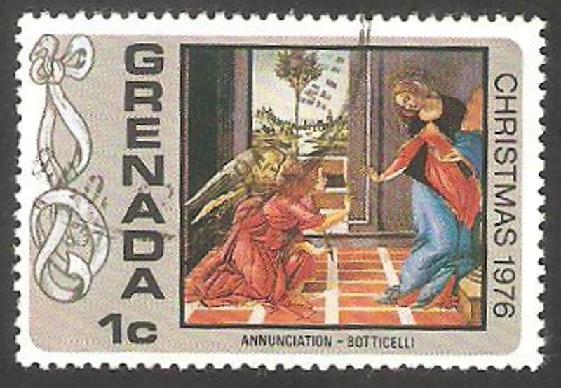 Navidad 1976, La Anunciación de Botticelli