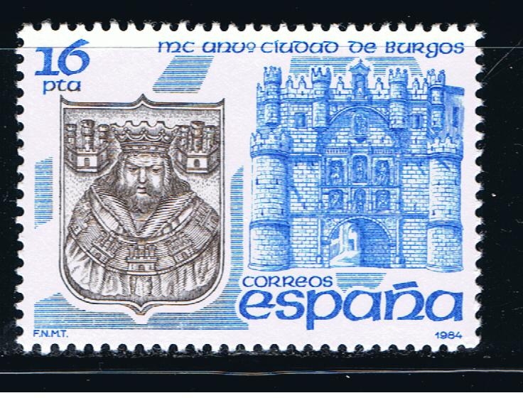 Edifil  2743  MC  aniver. de la Ciudad de Burgos.  