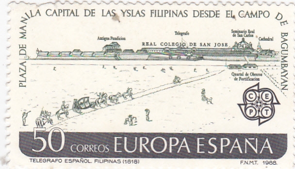 Europa-CEPT 1988  Implantación del telégrafo en Filipinas            (o)