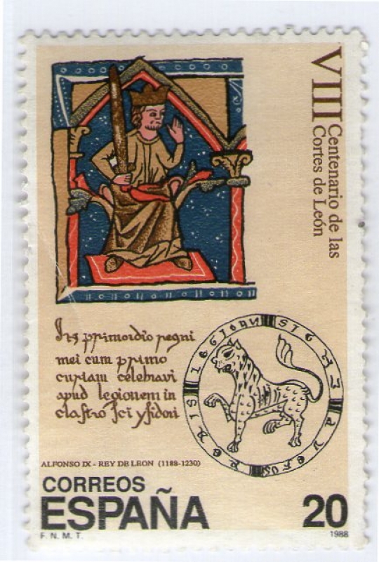 2968-VIII Cent. Primeras Cortes de León