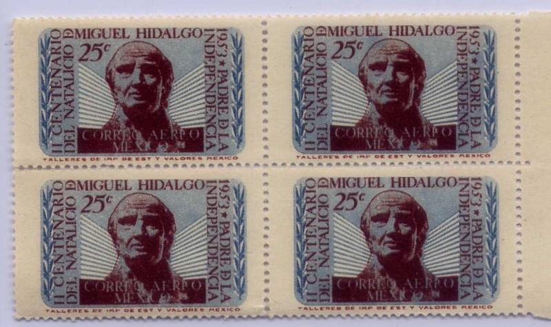 II CENTENARIO DEL NATALICIO DE MIGUEL HIDALGO PADRE DE LA INDEPENDENCIA 1953