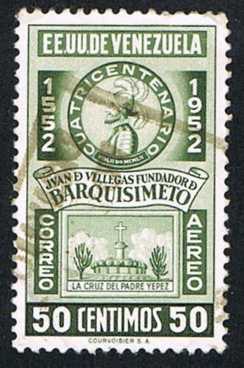 J. DE VILLEGAS FUNDADOR DE BANQUISIMETO 1552-1952