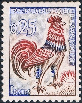 GALLO DE DECARIS 1962. Y&T Nº 1331