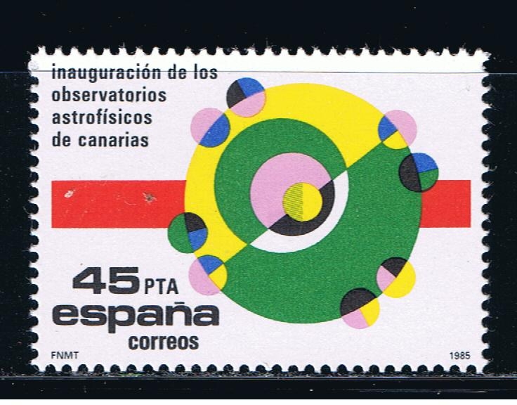 Edifil  2802  Inauguración de los Observatorios Astrofísicos de Canarias.  