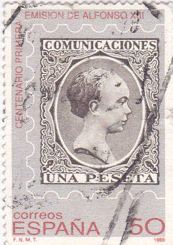 Centenario de la primera emisión de Alfonso XIII      (O)