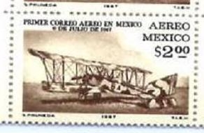 PRIMER CORREO AEREO EN MEXICO 