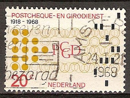 50a Aniv de Países Bajos Postal Cheque y el Servicio de Compensación.