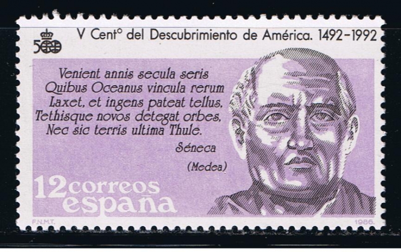Edifil  2861  V Cente. del Descubrimiento de América.  