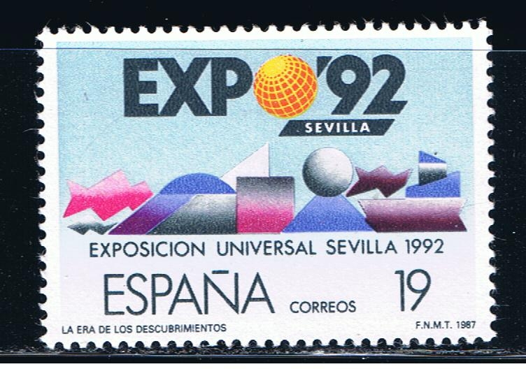 Edifil  2875  Exposición Universal de Sevilla EXPO¨92  