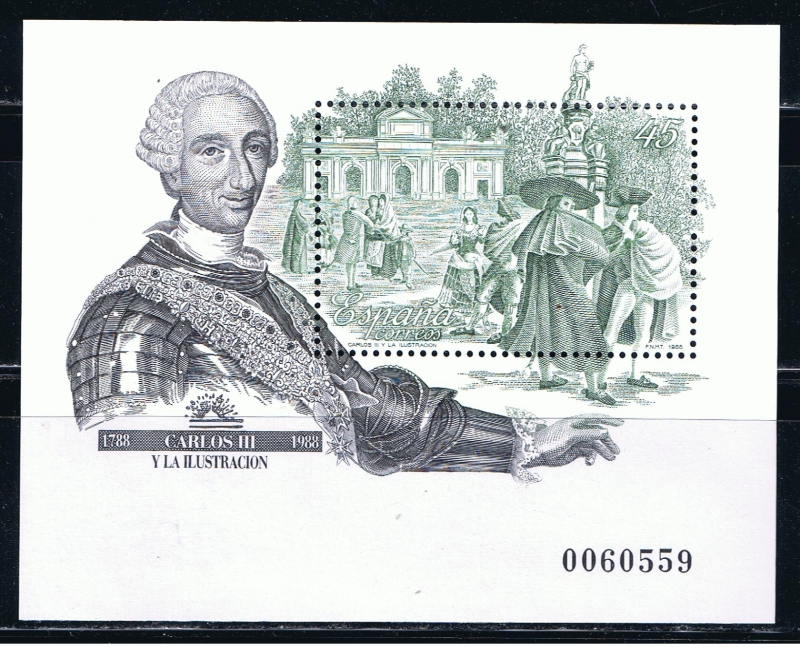 Edifil  2984  Carlos III y la ilustración.  