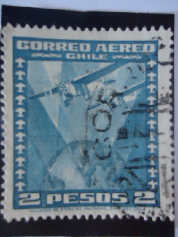 Avión Sobre el Globo Trráqueo