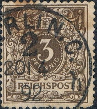 CIFRAS Y ESCUDO 1889-00. Y&T Nº 45