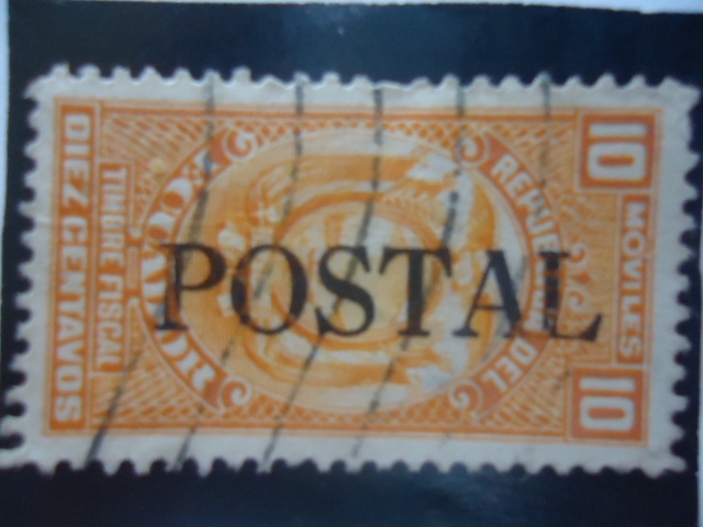 Rep. del Ecuador-Timbre Fiscal-Postal-Moviles.