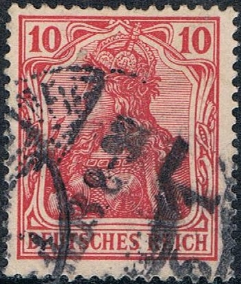 ALEGORÍA DE GERMANIA 1902-04. LEYENDA DEUTCHES REICH. Y&T Nº 69