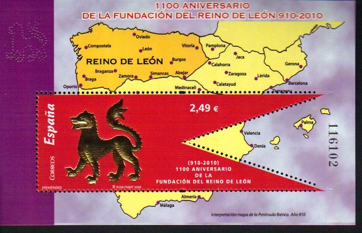 1100 ANIVERSARIO DE LA FUNDACION DEL REINO DE LEON 910-2010