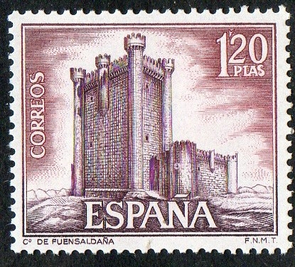 1881- Castillos de España. Fuensaldaña ( Valladolid ).
