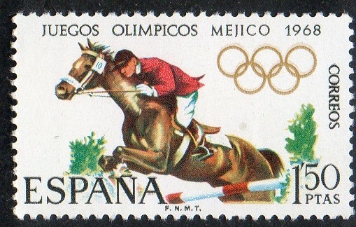 1886.- XIX Juegos Olimpicos en Méjico. Hípica.