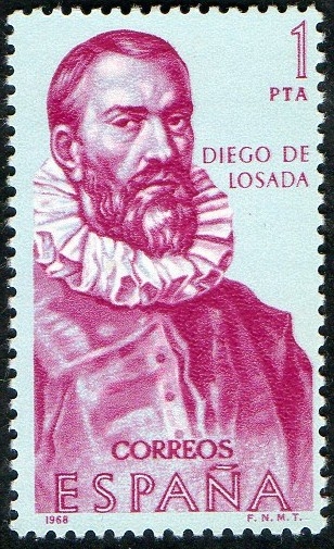 1892- Forjadores de América. Diego de Losada ( 1513-1569 ).