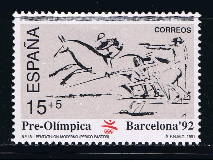 Edifil  3104  Barcelona´92 .  VI Serie Pre-Olímpica.  