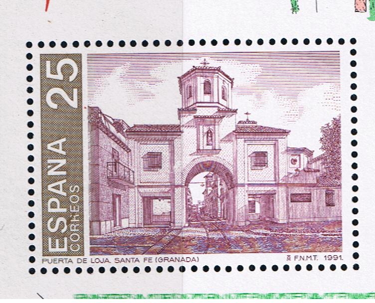 Edifil  3108  Granada´92.  V Cent. de la Fundación de Santa Fe.  