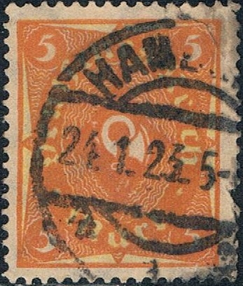 CORNETA DE POSTAS 1922-23. FILIGRANA B. Y&T Nº 208