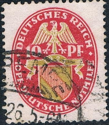 ESCUDOS DE PROVINCIAS 1926. BADEN. Y&T Nº 391