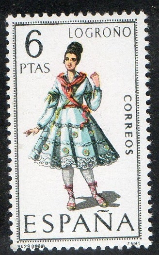1902- Trajes típicos españoles. LOGROÑO.