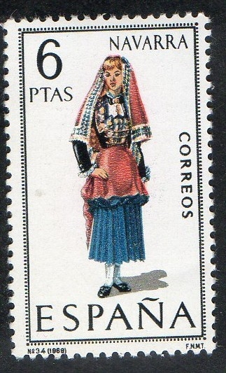 1907- Trajes típicos españoles. NAVARRA.