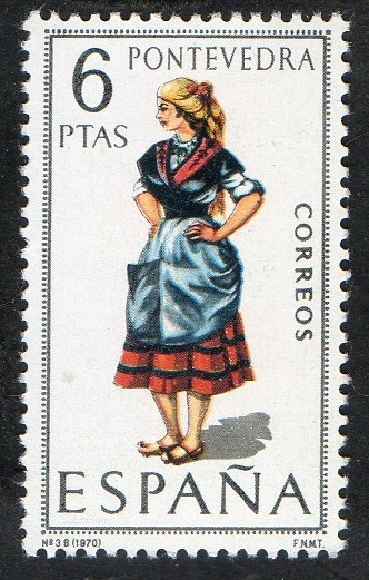 1950- Trajes típicos españoles. PONTEVEDRA.