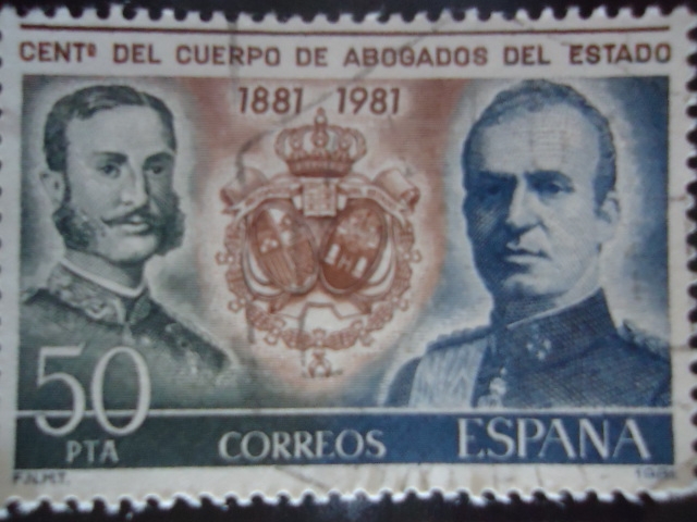 Ed:2624- Centenario del Cuerpo de Abogados del Estado 1881-1981-Alfonso XII y Juan Carlos I