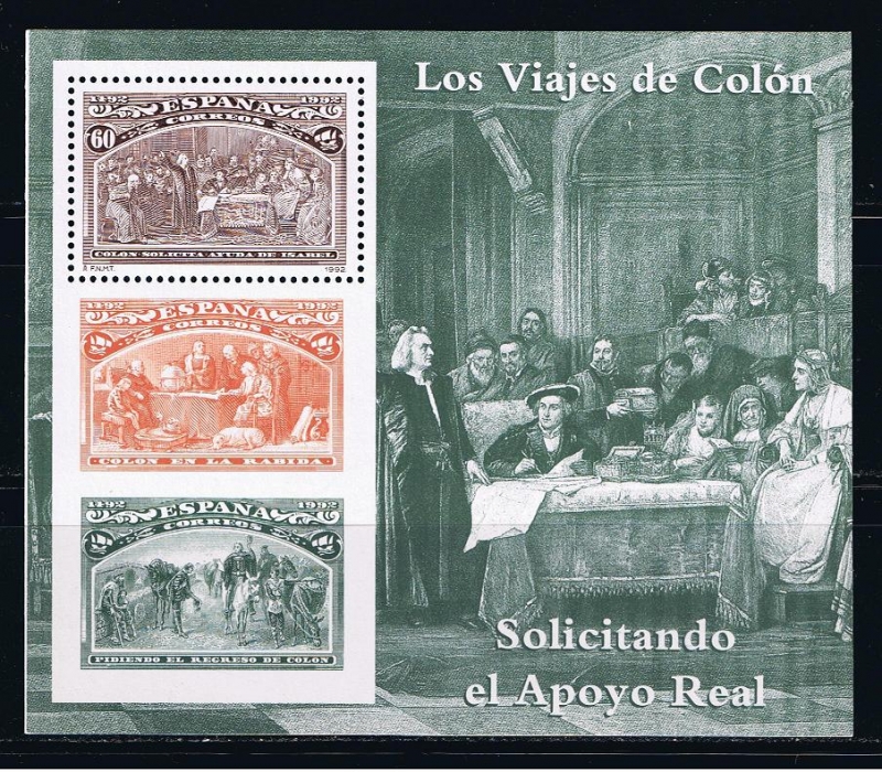 Edifil  3205  Colón y el Descubrimiento.  