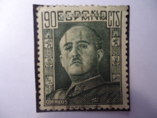 Ed: 1060 - Francisco Franco- España - General Franco (II) con Uniforme. (Shields-Flanked)