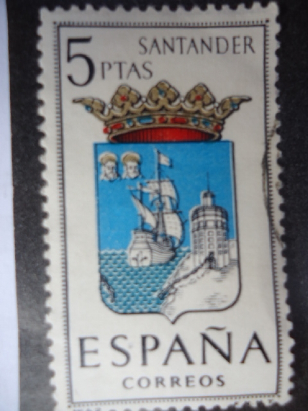 Ed:1636- Escudos de Capitales de Provincias Españolas. Santander