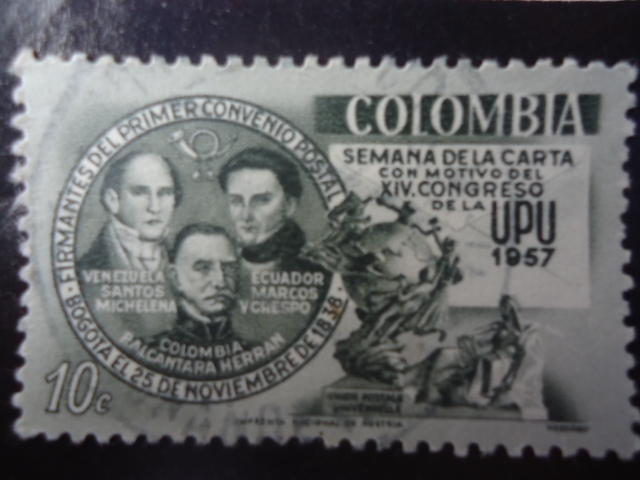 Firmantes del Primer Comvenio Postal- UPU 1957