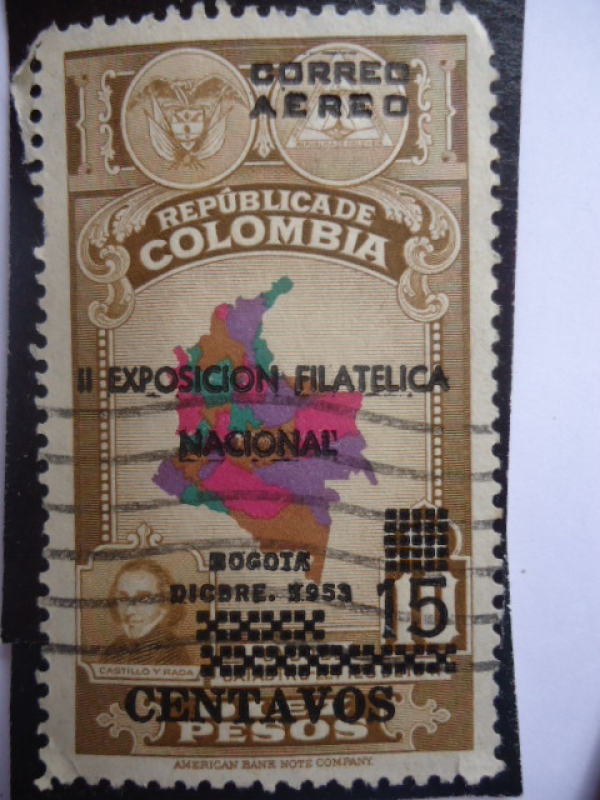 II Exposición Filatélica Nacional-Bogotá Dic.1953
