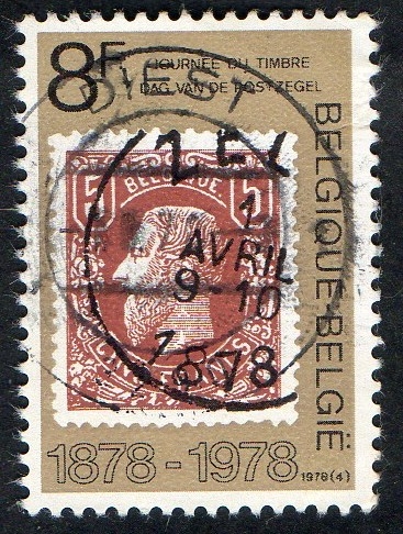 Journee du timbre 1978 Efgie del rey Leopoldo II.