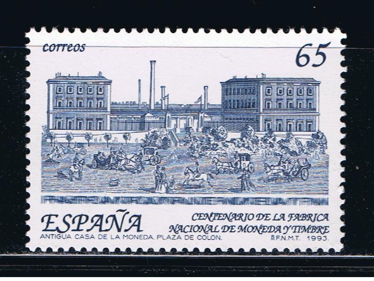 Edifil  3266  Cente. de la creación de la Fábrica Nacional de Moneda y Timbre.  