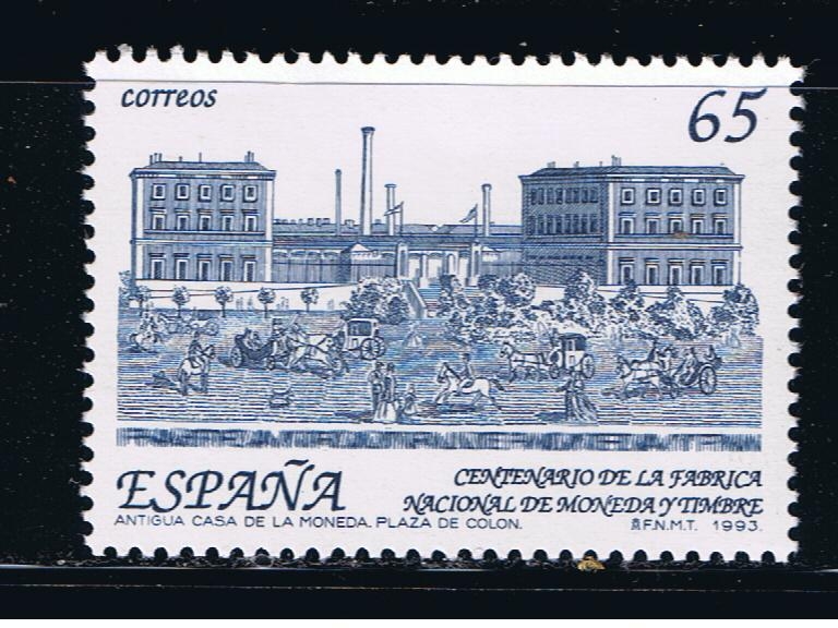 Edifil  3266  Cente. de la creación de la Fábrica Nacional de Moneda y Timbre.  