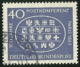 100 JAHRE POST KONFERENZ PARIS - DEUTSCHE BUNDESPOST