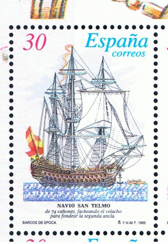 Edifil  3351  Barcos de Epoca.  