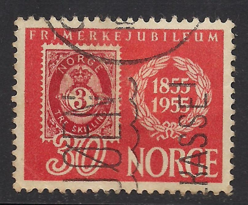 Centenario del primer sello de correos de Noruega