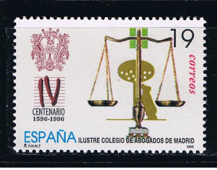 Edifil  3417  IV Cente. del Ilustre Colegio de Abogados de Madrid.   ! Emblema de la Congregación y 